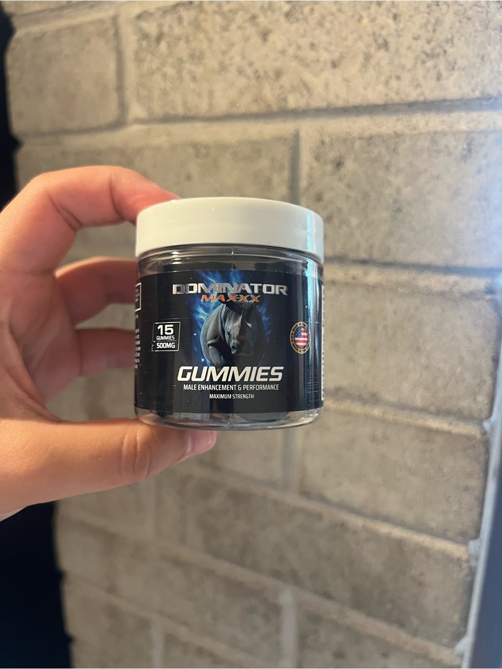 Dominator Maxxx Gummies - Black & White Jar